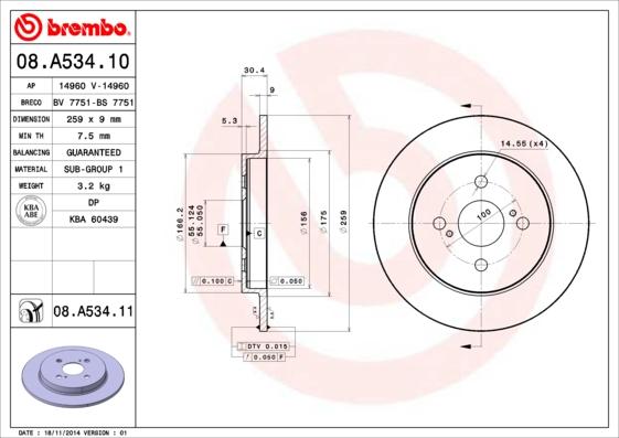 Breco BS 7751 - Гальмівний диск avtolavka.club