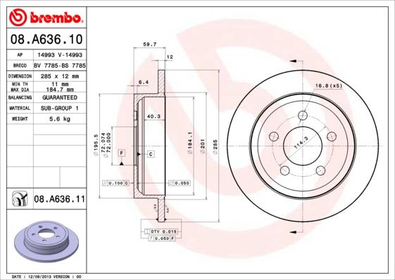 Breco BV 7785 - Гальмівний диск avtolavka.club