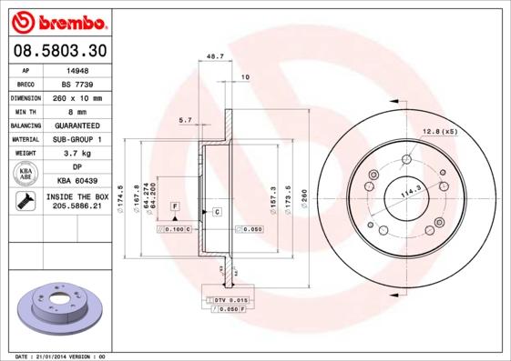 Breco BS 7739 - Гальмівний диск avtolavka.club