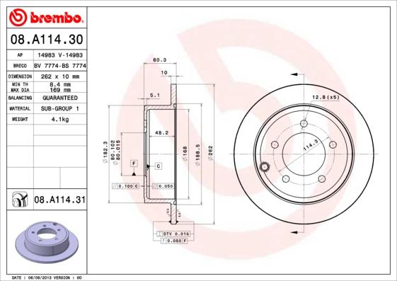 Breco BV 7774 - Гальмівний диск avtolavka.club