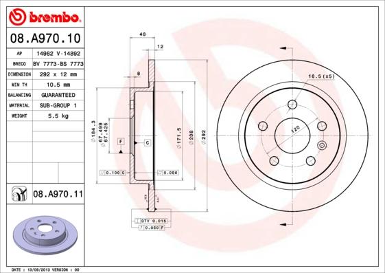 Breco BS 7773 - Гальмівний диск avtolavka.club