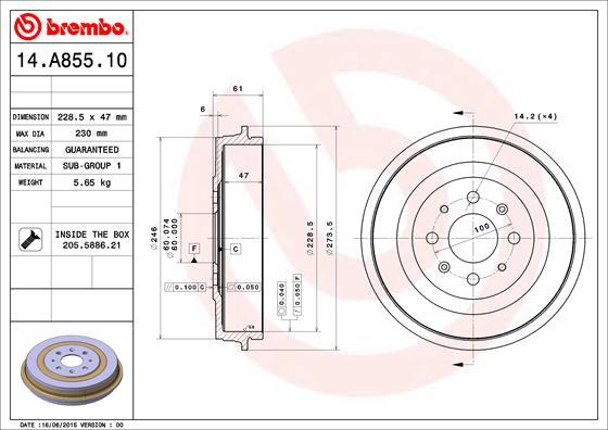 Breco BT 1158 - Гальмівний барабан avtolavka.club