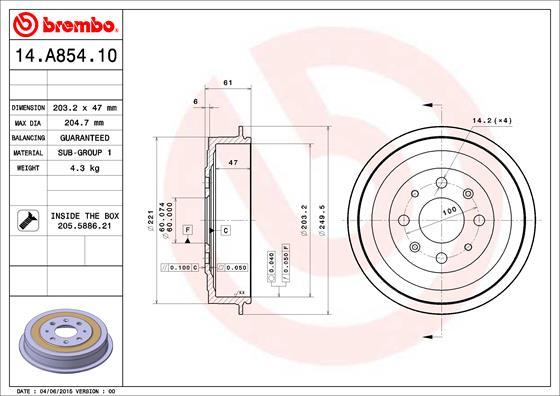 Breco BT 1157 - Гальмівний барабан avtolavka.club