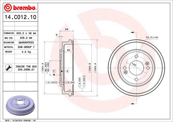 Breco BT 1163 - Гальмівний барабан avtolavka.club