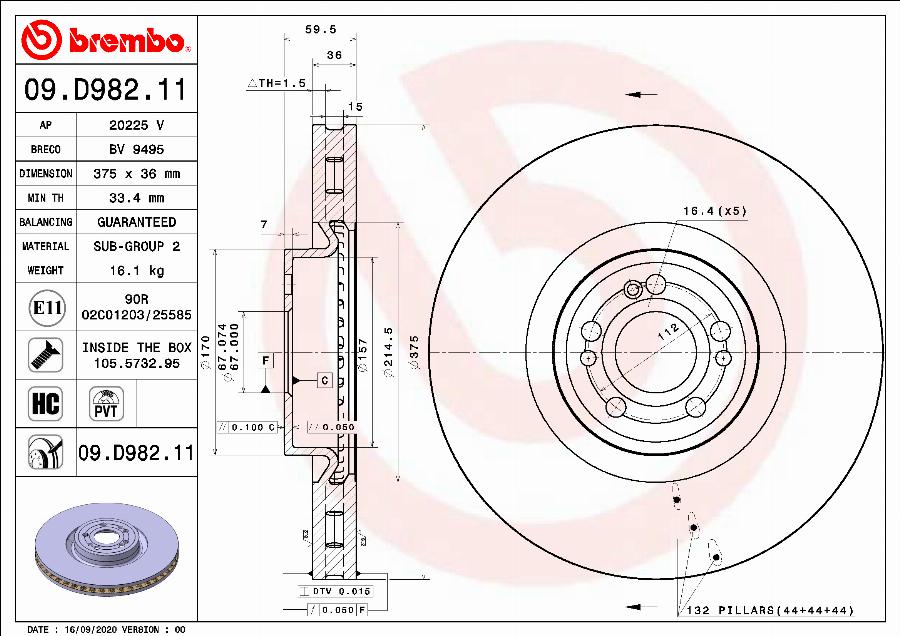 Breco BV 9495 - Гальмівний диск avtolavka.club