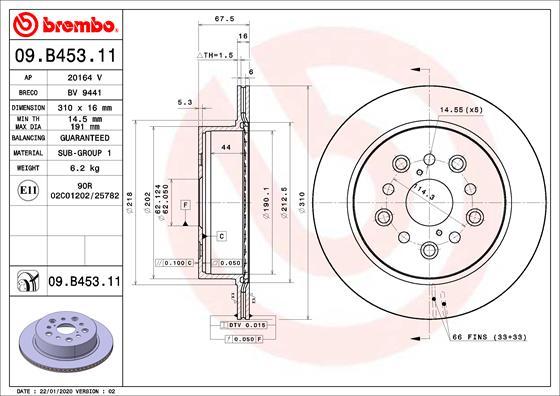 Breco BV 9441 - Гальмівний диск avtolavka.club