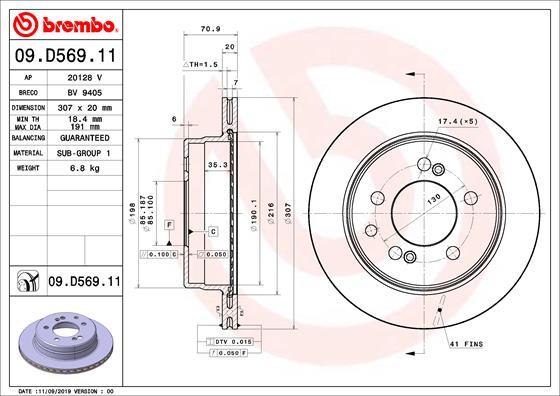 Breco BV 9405 - Гальмівний диск avtolavka.club