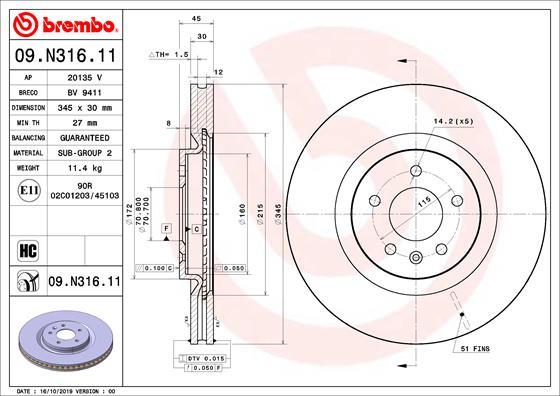 Breco BV 9411 - Гальмівний диск avtolavka.club