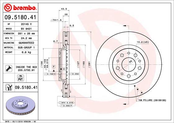 Breco BV 9421 - Гальмівний диск avtolavka.club