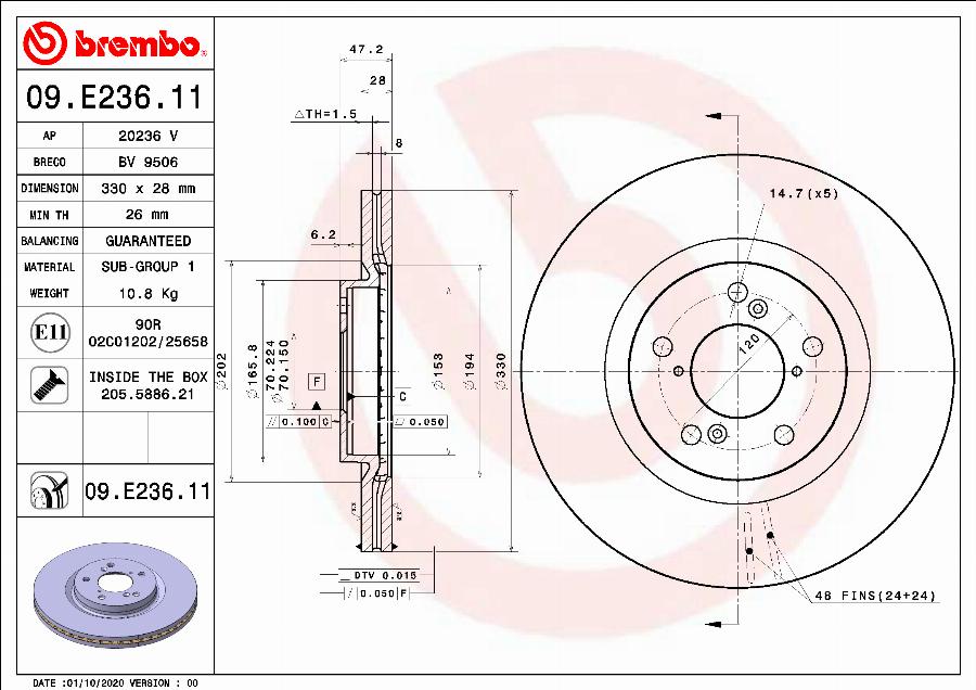 Breco BV 9506 - Гальмівний диск avtolavka.club