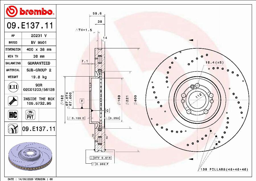 Breco BV 9501 - Гальмівний диск avtolavka.club