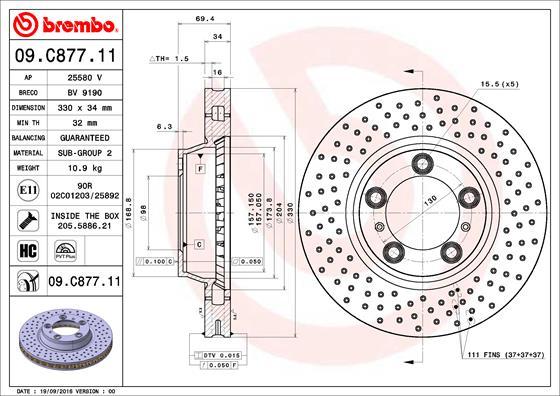 Breco BV 9190 - Гальмівний диск avtolavka.club