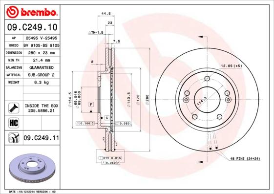 Breco BV 9105 - Гальмівний диск avtolavka.club