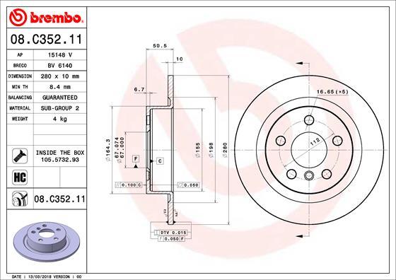 Breco BV 6140 - Гальмівний диск avtolavka.club