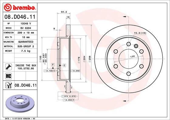 Breco BV 6204 - Гальмівний диск avtolavka.club