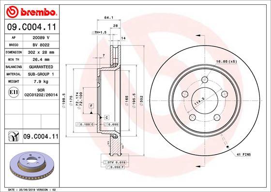 Breco BV 8022 - Гальмівний диск avtolavka.club