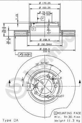 Breco BV 8257 - Гальмівний диск avtolavka.club