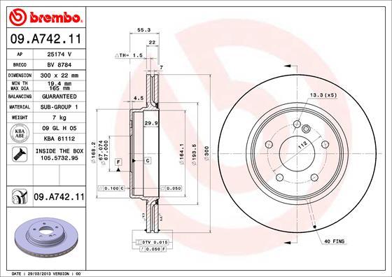 Breco BV 8784 - Гальмівний диск avtolavka.club