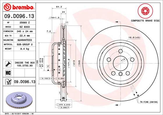 Breco BZ 9303 - Гальмівний диск avtolavka.club