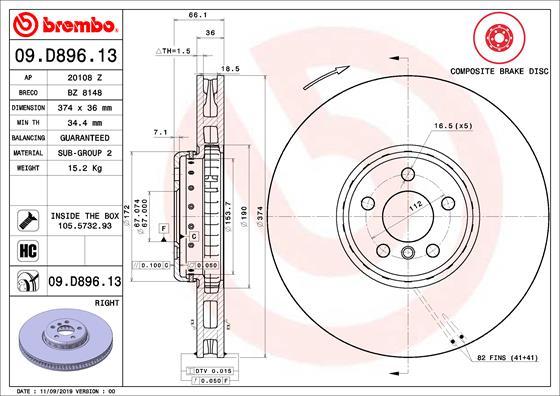 Breco BZ 8148 - Гальмівний диск avtolavka.club