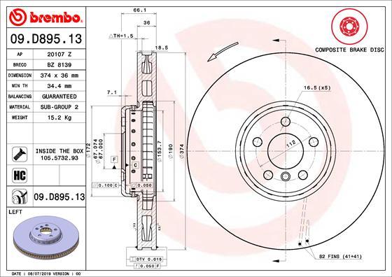 Breco BZ 8139 - Гальмівний диск avtolavka.club