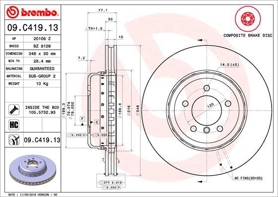 Breco BZ 8129 - Гальмівний диск avtolavka.club