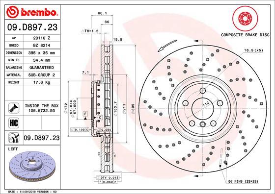 Breco BZ 8214 - Гальмівний диск avtolavka.club