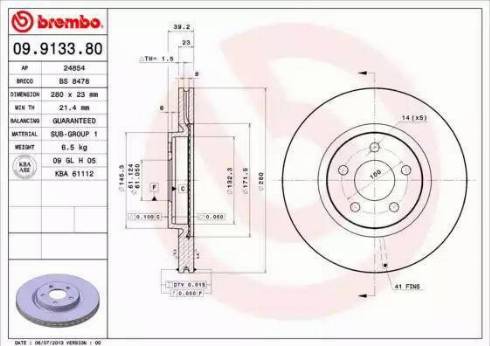 Alpha Brakes HTP-CH-015 - Гальмівний диск avtolavka.club