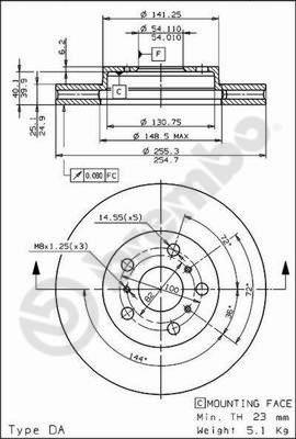 Brembo 09.6712.10 - Гальмівний диск avtolavka.club