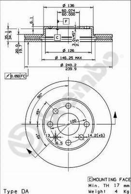 Brembo 09.8635.75 - Гальмівний диск avtolavka.club