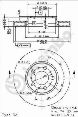 Brembo 09.8633.75 - Гальмівний диск avtolavka.club