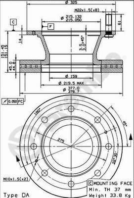 Brembo 09.7929.30 - Гальмівний диск avtolavka.club