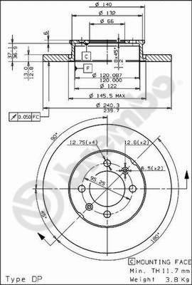 Brembo 08.4748.10 - Гальмівний диск avtolavka.club