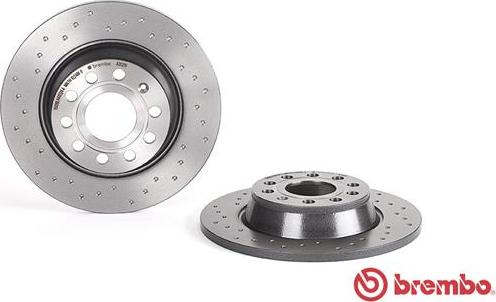 Brembo 08.A202.1X - Гальмівний диск avtolavka.club