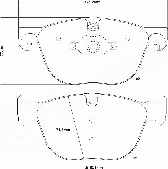 Brembo 07.B314.96 - Комплект високоефективних гальмівних колодок avtolavka.club