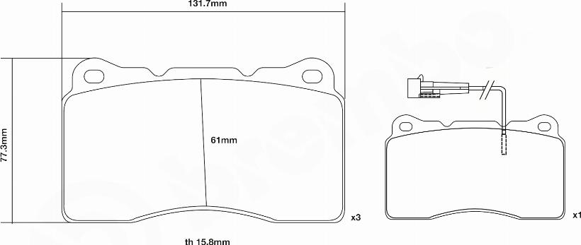 Brembo 07.B314.64 - Комплект високоефективних гальмівних колодок avtolavka.club