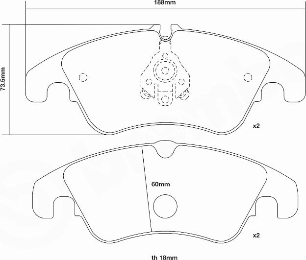 Brembo 07.B314.05 - Комплект високоефективних гальмівних колодок avtolavka.club