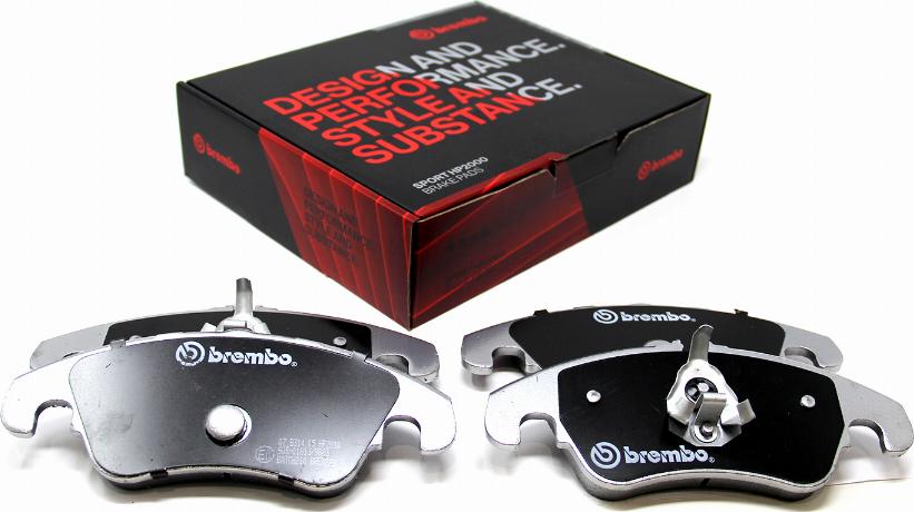 Brembo 07.B314.05 - Комплект високоефективних гальмівних колодок avtolavka.club