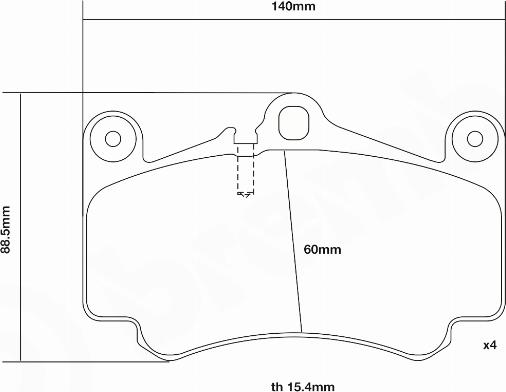 Brembo 07.B314.16 - Комплект високоефективних гальмівних колодок avtolavka.club