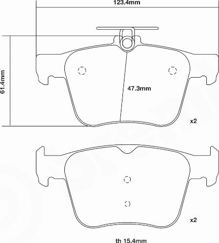 Brembo 07.B315.42 - Комплект високоефективних гальмівних колодок avtolavka.club