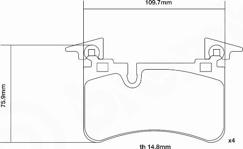 Brembo 07.B315.80 - Комплект високоефективних гальмівних колодок avtolavka.club