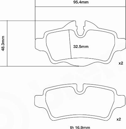 Brembo 07.B315.33 - Комплект високоефективних гальмівних колодок avtolavka.club