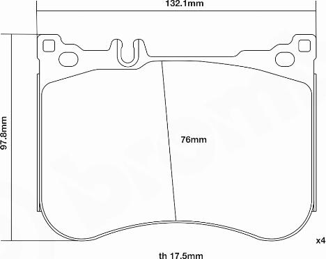 Brembo 07.D435.18 - Комплект високоефективних гальмівних колодок avtolavka.club