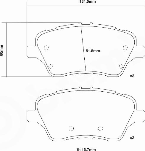 Brembo 07.D435.70 - Комплект високоефективних гальмівних колодок avtolavka.club