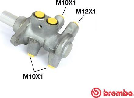 Brembo M 24 042 - Головний гальмівний циліндр avtolavka.club