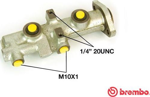 Brembo M 24 055 - Головний гальмівний циліндр avtolavka.club