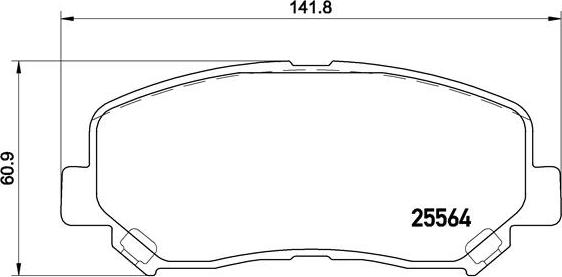 Brembo P 49 045X - Гальмівні колодки, дискові гальма avtolavka.club