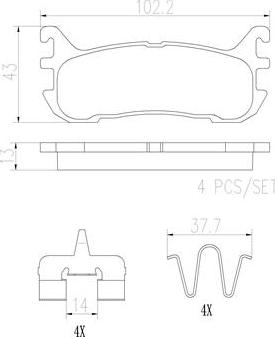 Brembo P49046N - Гальмівні колодки, дискові гальма avtolavka.club