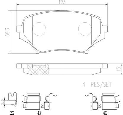 Brembo P49043N - Гальмівні колодки, дискові гальма avtolavka.club