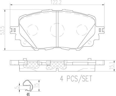 Brembo P49054N - Гальмівні колодки, дискові гальма avtolavka.club